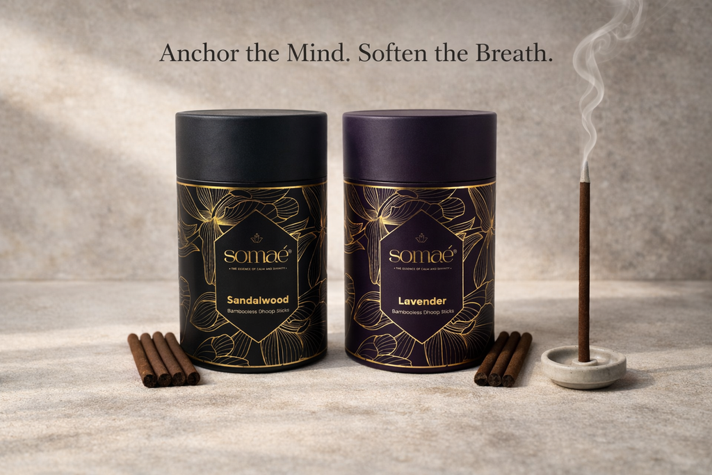 Somaé Meditation Ritual Set – Sandalwood & Lavender – 108 Ritual Sticks (2 X 54)