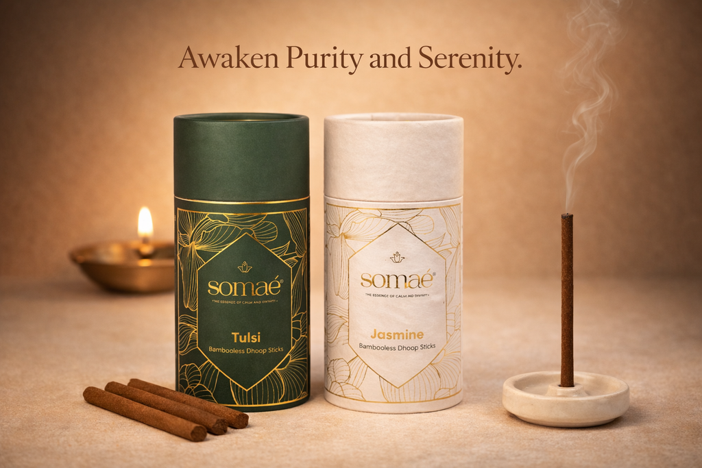 Somaé Fragrance Discovery Duo – Tulsi & Jasmine – 54 Sticks (2 X 27)
