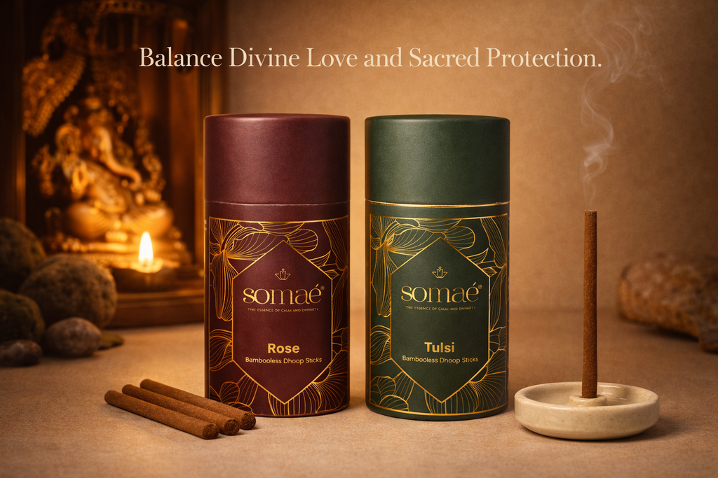 Somaé Fragrance Discovery Duo – Tulsi & Rose – 54 Sticks (2 X 27)