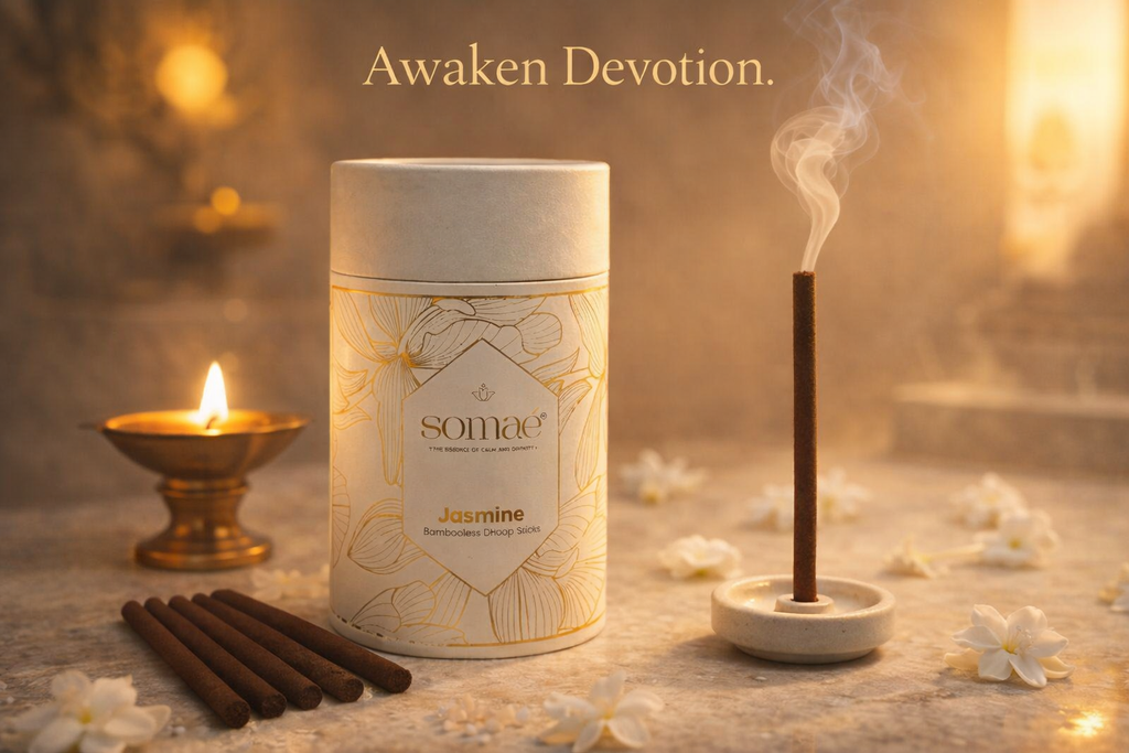Somae Jasmine Bambooless Dhoop Sticks - 54 Ritual Sticks