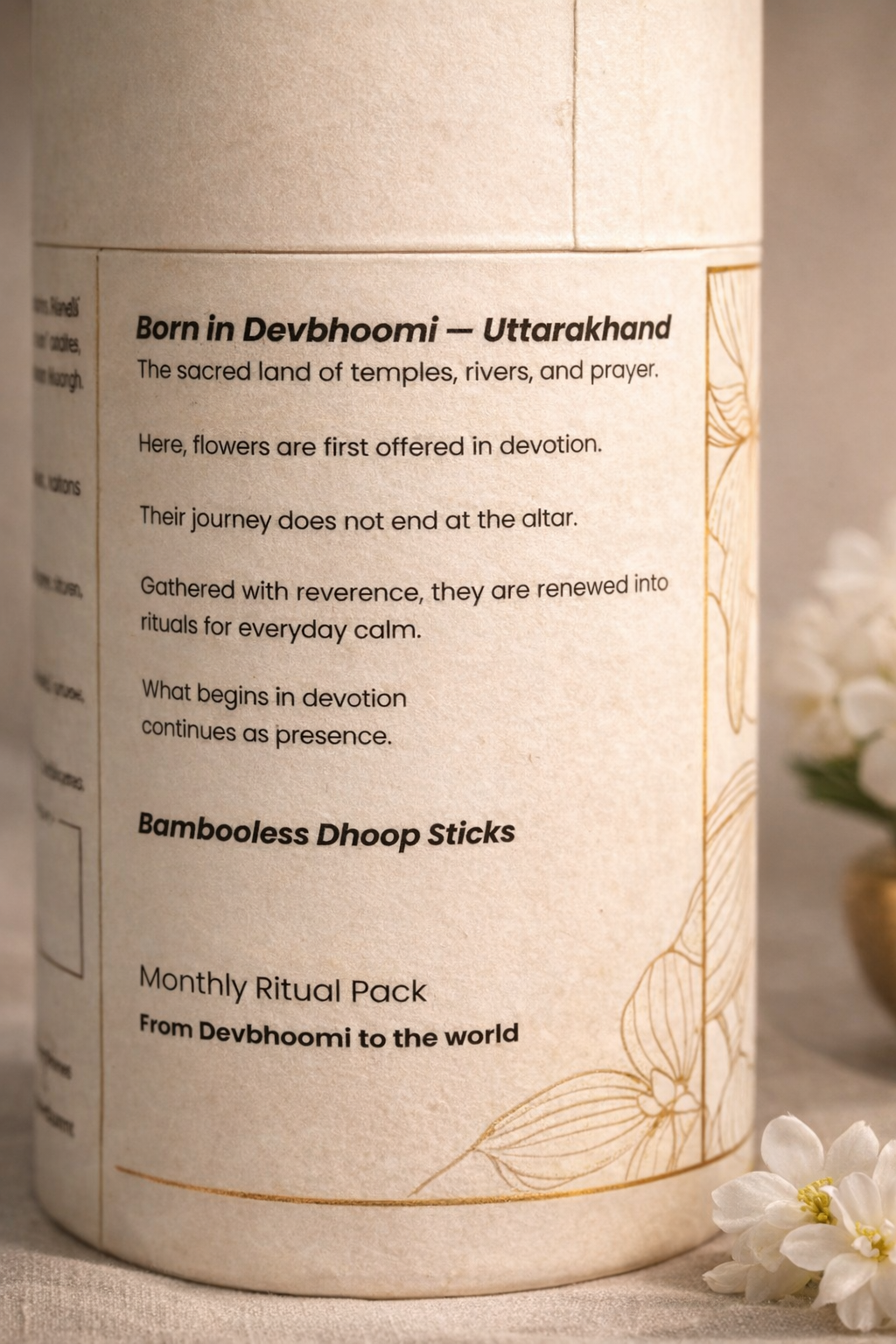 Somae Jasmine Bambooless Dhoop Sticks - 27 Ritual Sticks