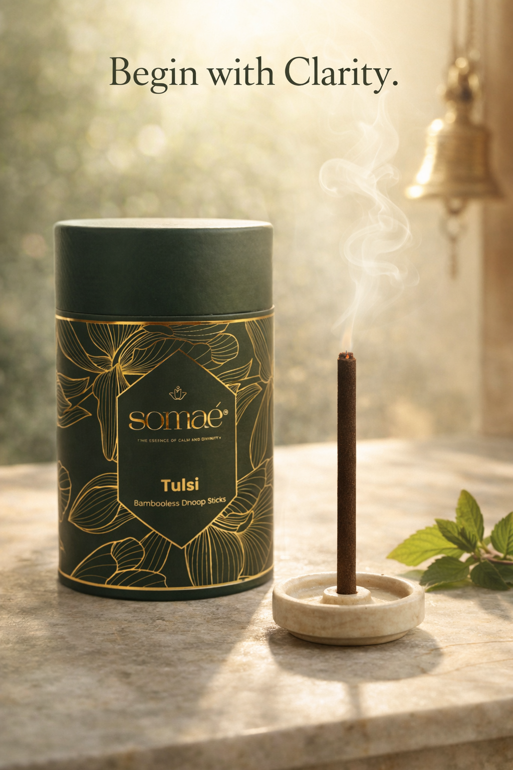 ⁠Somae Tulsi Bambooless Dhoop Sticks - 54 Ritual Sticks