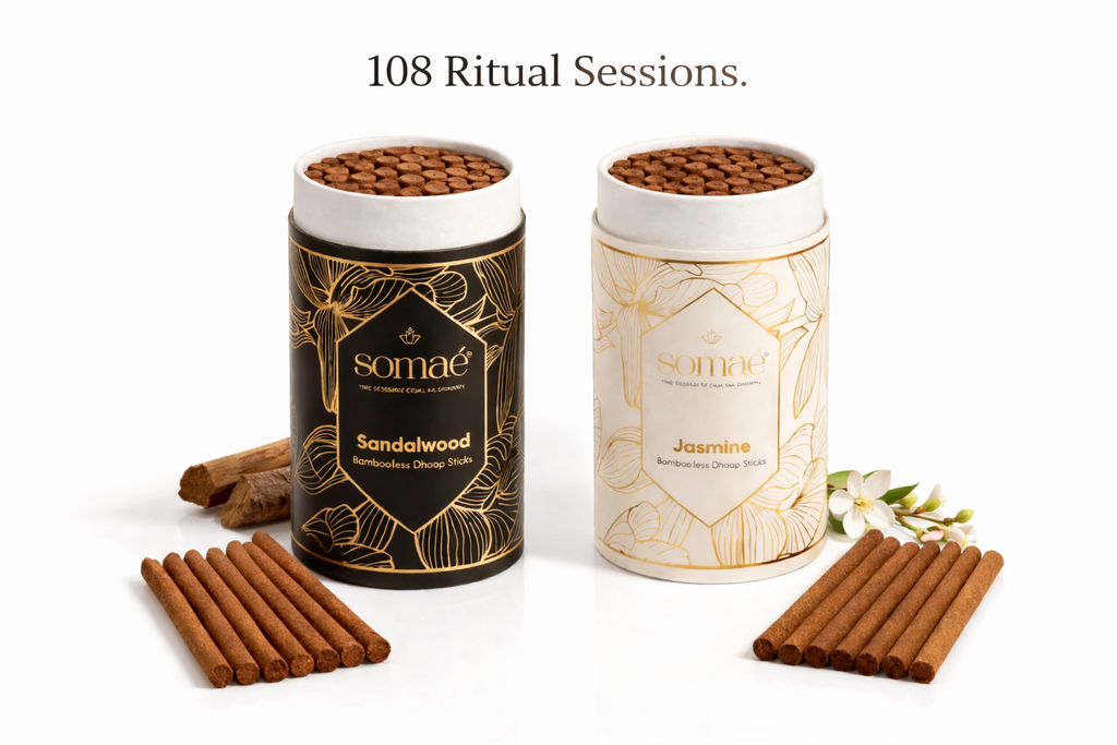 Somaé Daily Ritual Set – Sandalwood & Jasmine – 108 Ritual Sticks (2 X 54)