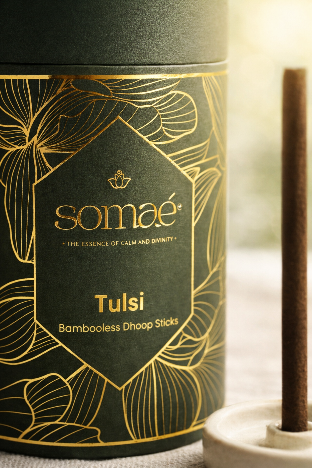 ⁠Somae Tulsi Bambooless Dhoop Sticks - 54 Ritual Sticks