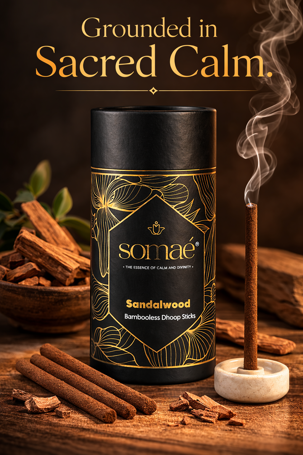 Somaé Launch Offer: Fragrance Discovery Duo – Sandalwood & Tulsi – 54 Sticks (2 X 27)