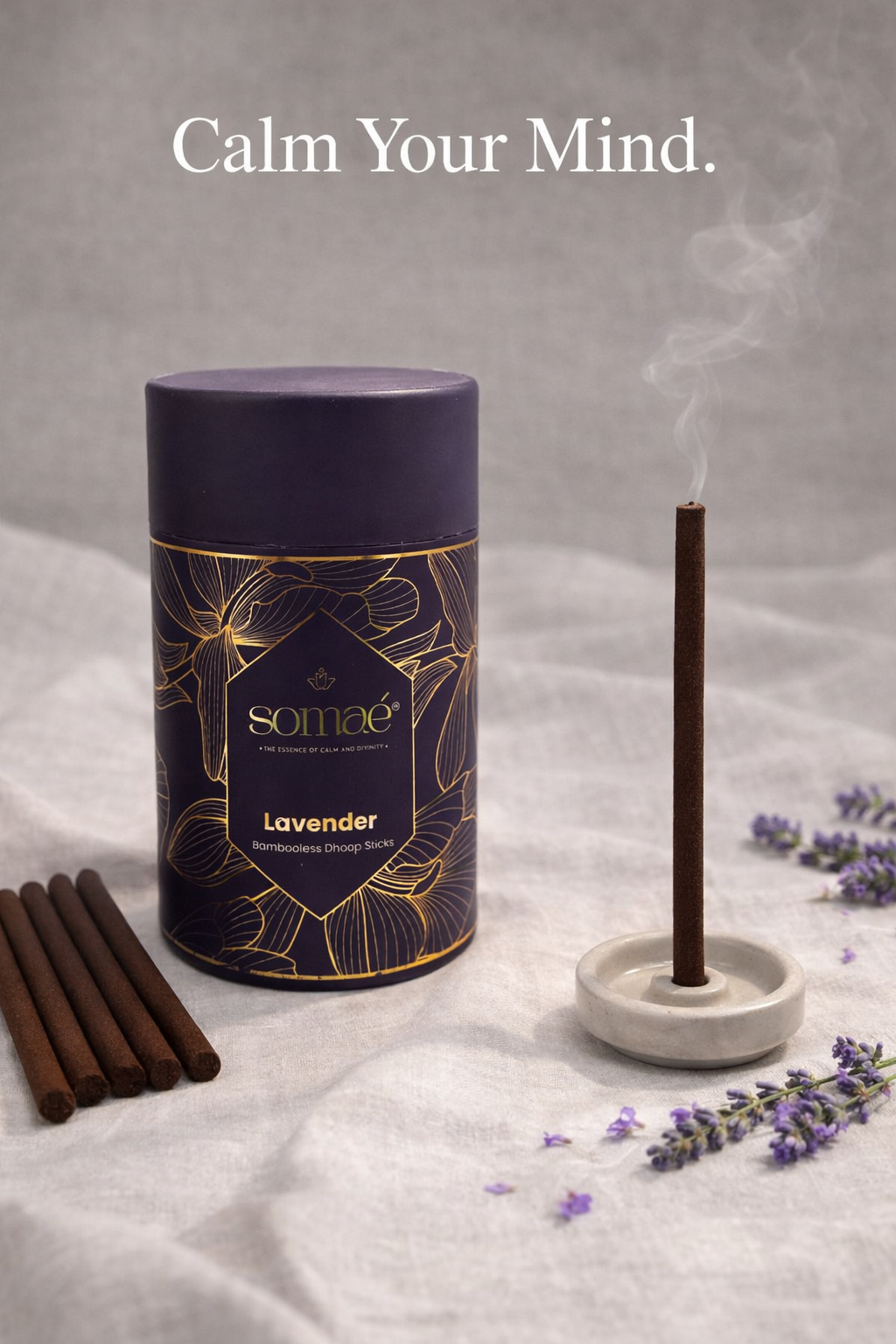 Somaé Meditation Ritual Set – Sandalwood & Lavender – 108 Ritual Sticks (2 X 54)