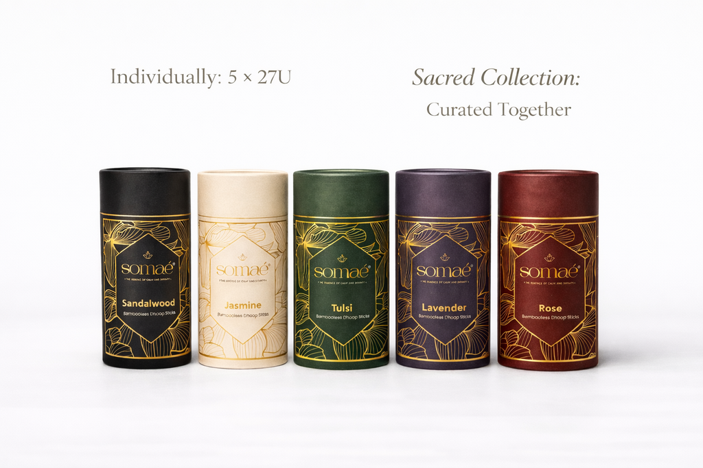 Somaé Ritual Discovery Collection – 5 Sacred Fragrances – 135 Ritual Sticks (5 X 27)