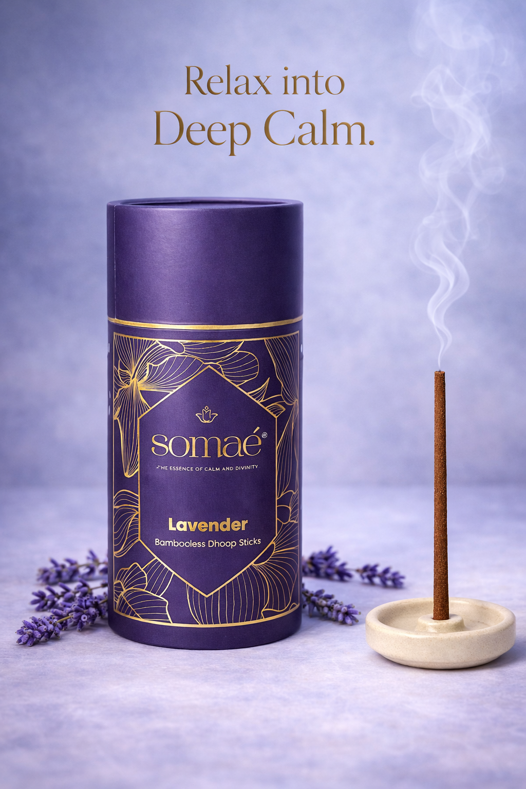 Somaé Floral Calm Trio – Rose, Jasmine & Lavender – 81 Sticks (3 X 27)
