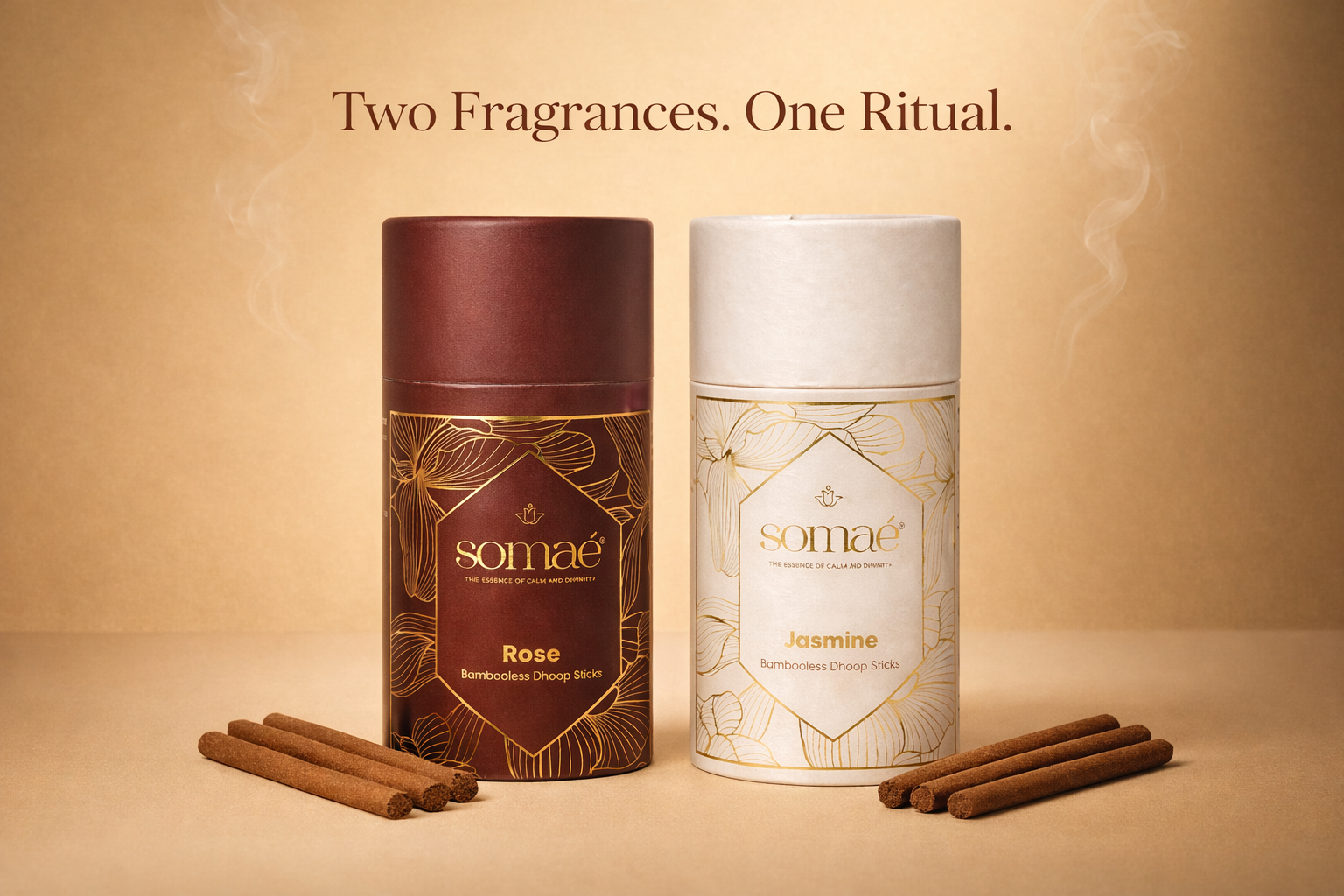 Somaé Fragrance Discovery Duo – Rose & Jasmine – 54 Sticks (2 X 27)