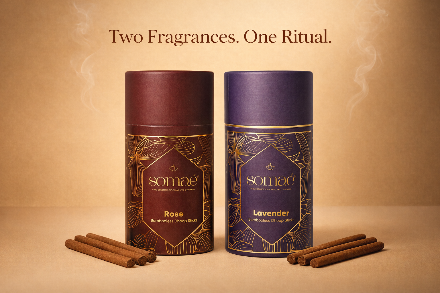 Somaé Fragrance Discovery Duo – Rose & Lavender – 54 Sticks (2 X 27)