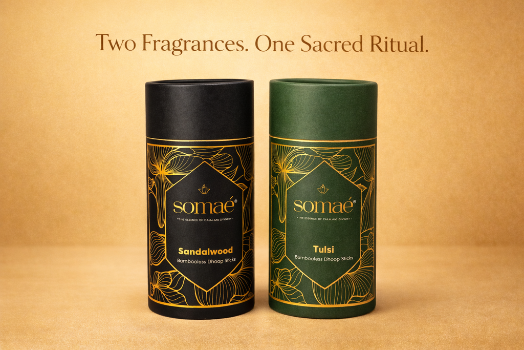 Somaé Launch Offer: Fragrance Discovery Duo – Sandalwood & Tulsi – 54 Sticks (2 X 27)