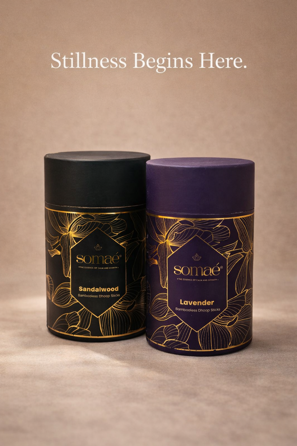 Somaé Meditation Ritual Set – Sandalwood & Lavender – 108 Ritual Sticks (2 X 54)