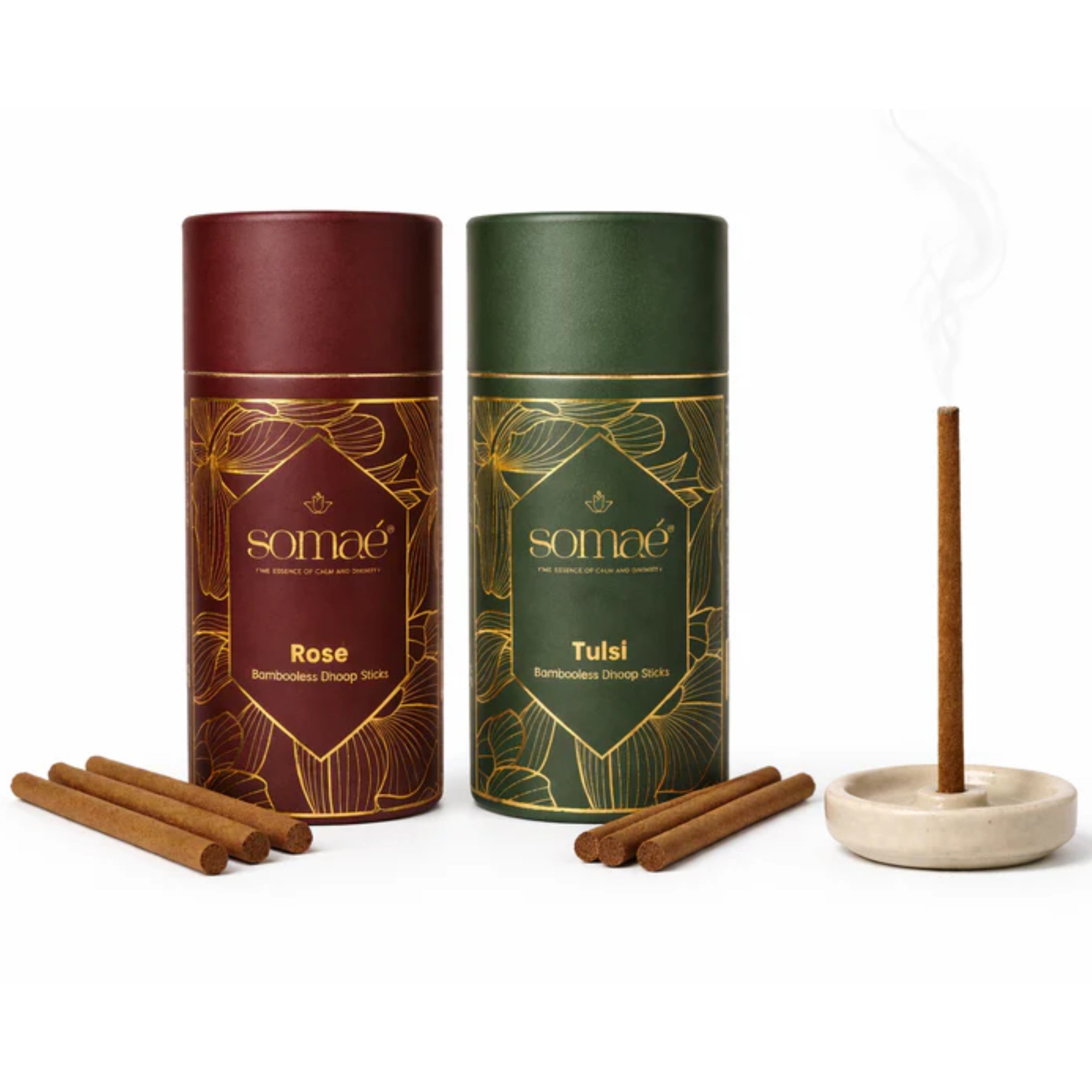 Somaé Fragrance Discovery Duo – Tulsi & Rose – 54 Sticks (2 X 27)