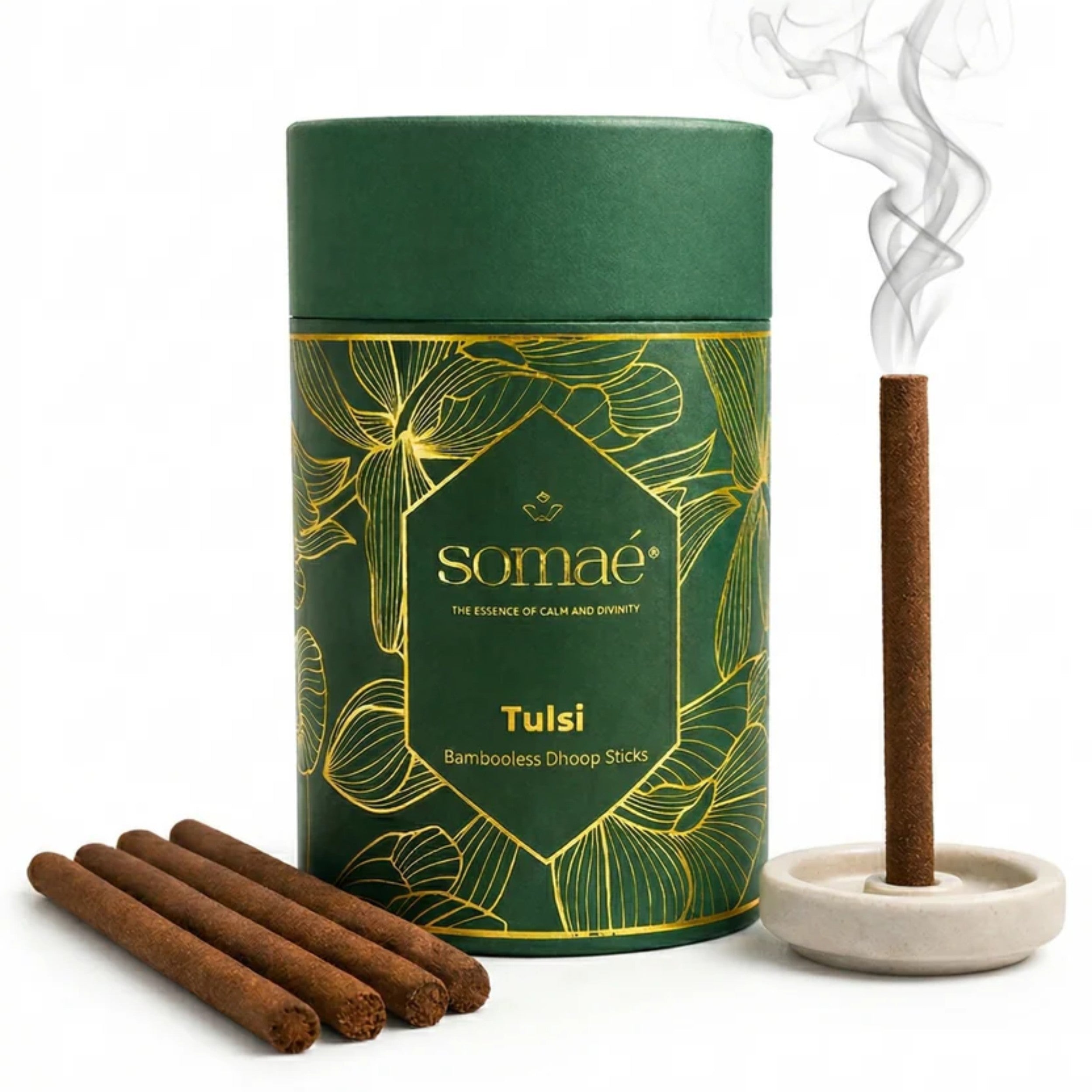 ⁠Somae Tulsi Bambooless Dhoop Sticks - 54 Ritual Sticks
