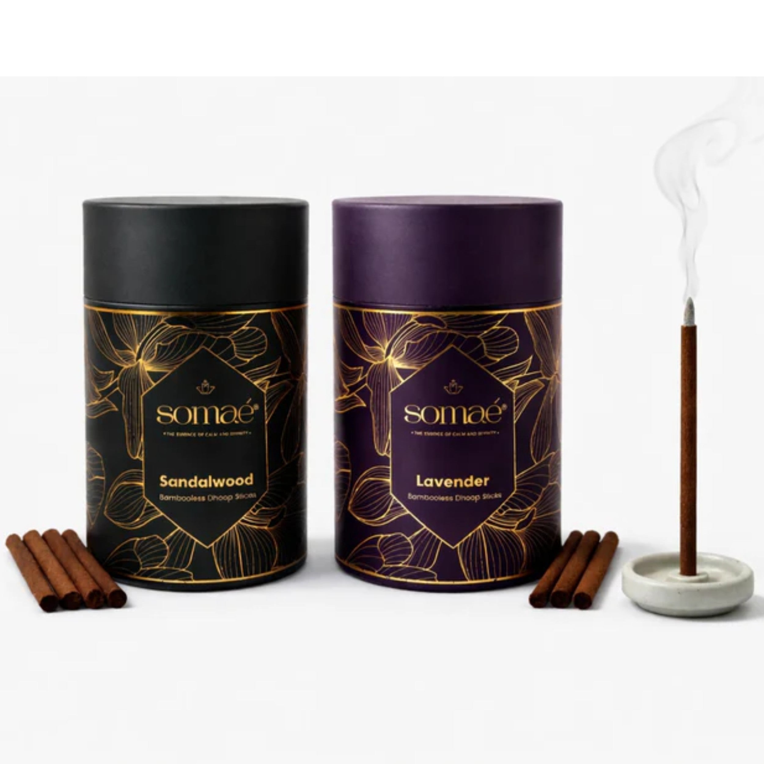 Somaé Meditation Ritual Set – Sandalwood & Lavender – 108 Ritual Sticks (2 X 54)