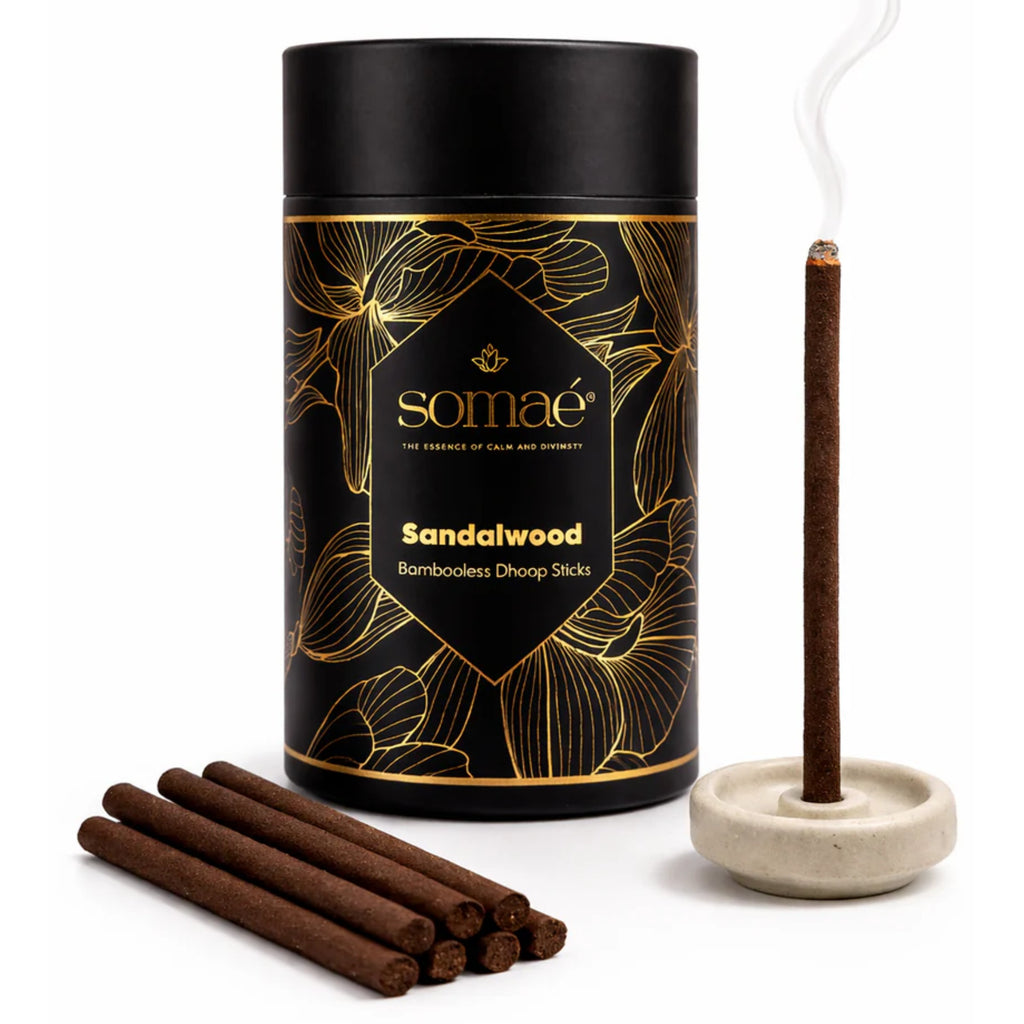 Somae Sandalwood Bambooless Dhoop Sticks - 54 Ritual Sticks