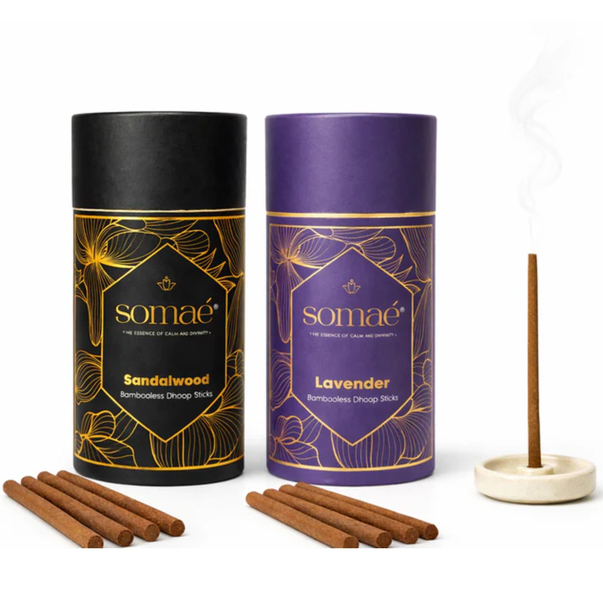 Somaé Fragrance Discovery Duo – Sandalwood & Lavender – 54 Sticks (2 X 27)